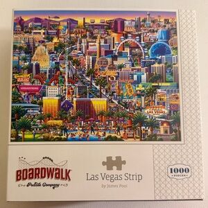 Boardwalk Puzzle Company Las Vegas Strip 1000 Piece Puzzle James Poai Like New